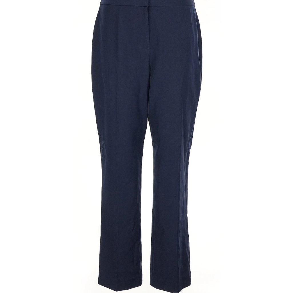 Elle Tahari Navy Pull On Women's Pants